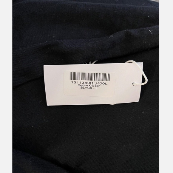 Reformation Melonie Knit Skirt Size Large NWT Black - Picture 4 of 5